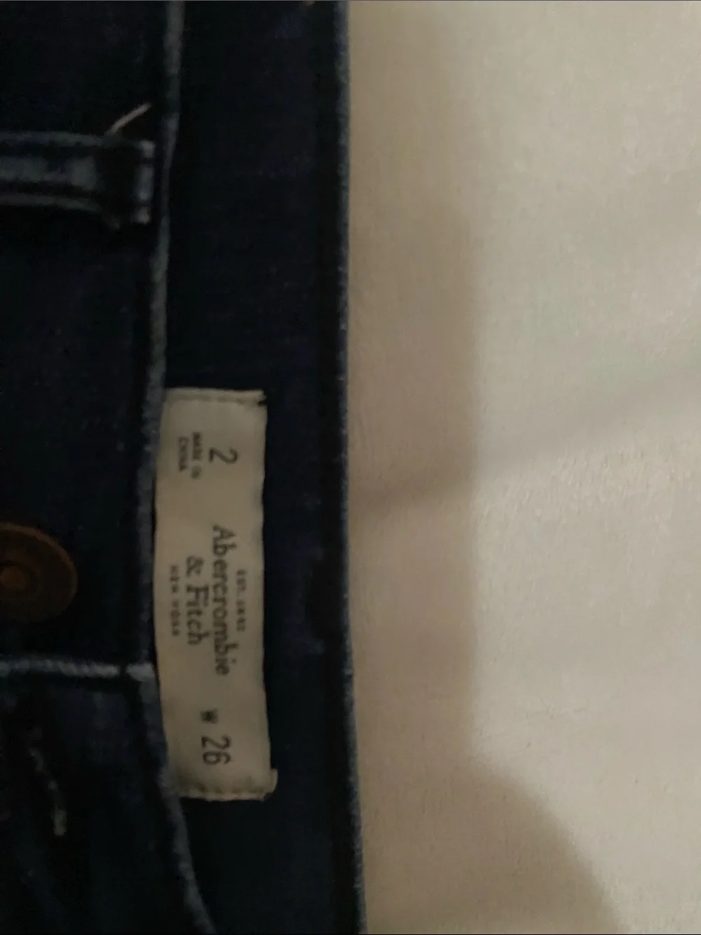 Abercrombie & Fitch Indigo Blue Denim Shorts